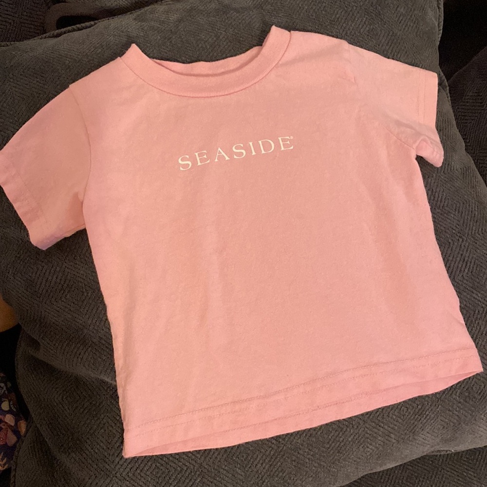 Pink seaside t-shirt. Size 2t.
